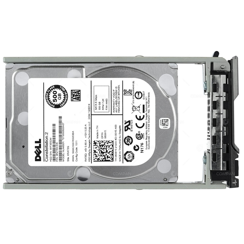 609Y5 DELL HDD 500GB 7.2K SATA 6G 2.5" SFF